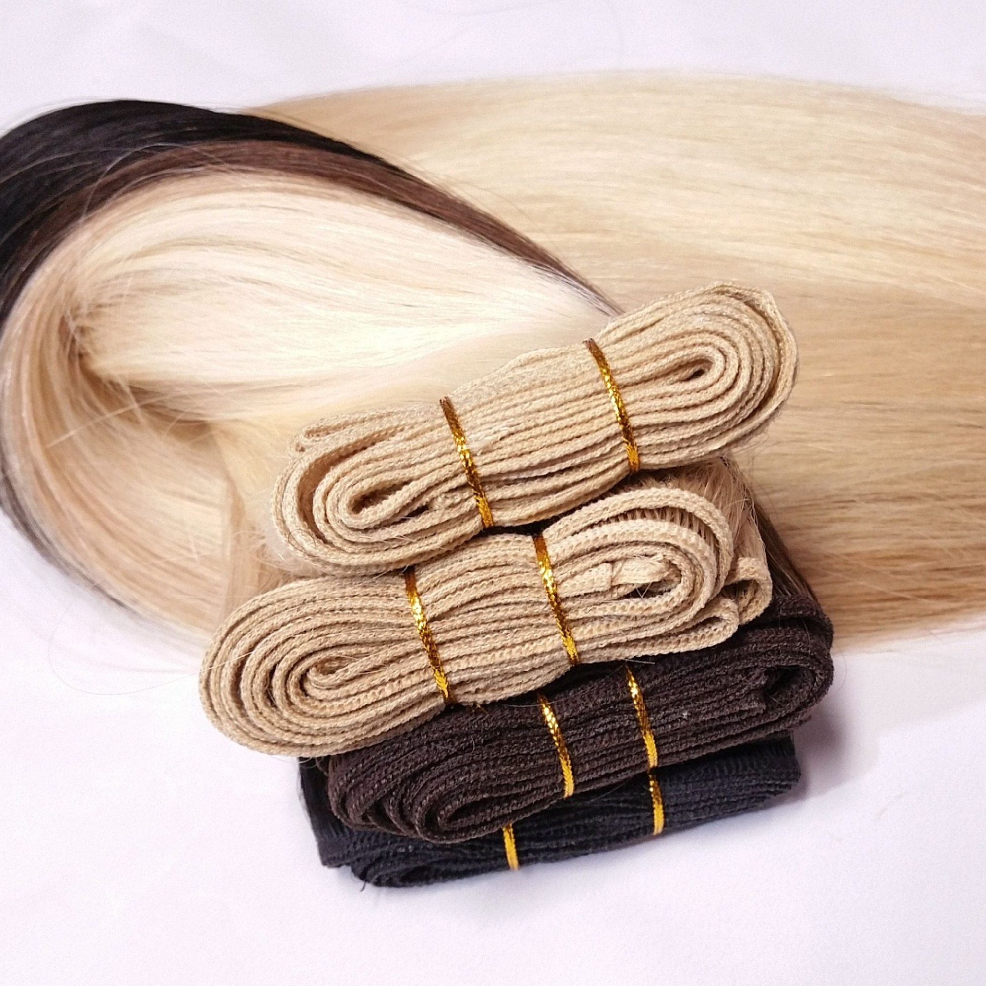 What are 'double drawn' hair extensions?